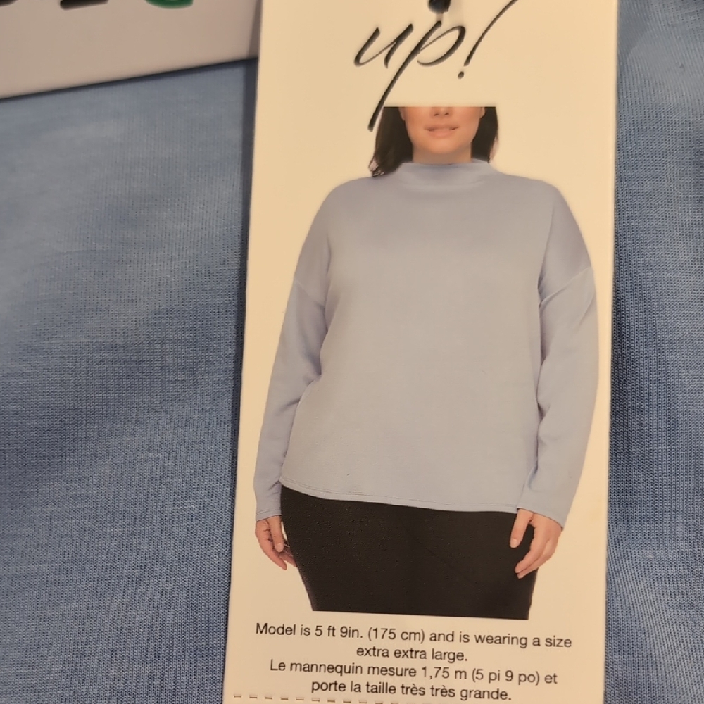XL: UP!🖤Tencel Mock Neck Sweater